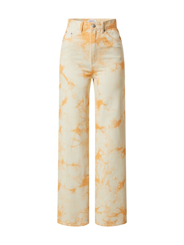 EDITED Wide leg Jeans 'Avery' in Giallo Chiaro Arancione