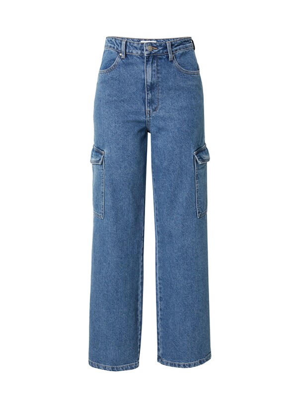 EDITED Wide Leg Jeans Cargo 'Nalu' In Blu Denim