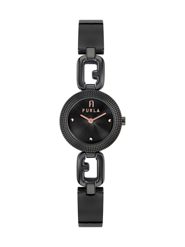 FURLA Orologio analogico ' ARCO CHAIN ' in Nero