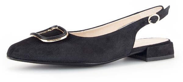 GABOR Ballerina con cinturino in Nero