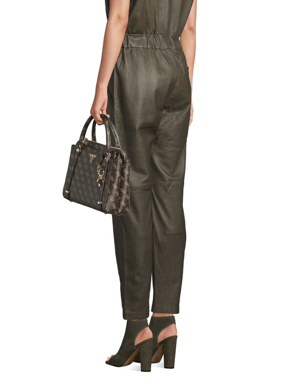 GUESS Borsa A Mano 'Erica' In Caramello Marrone Scuro
