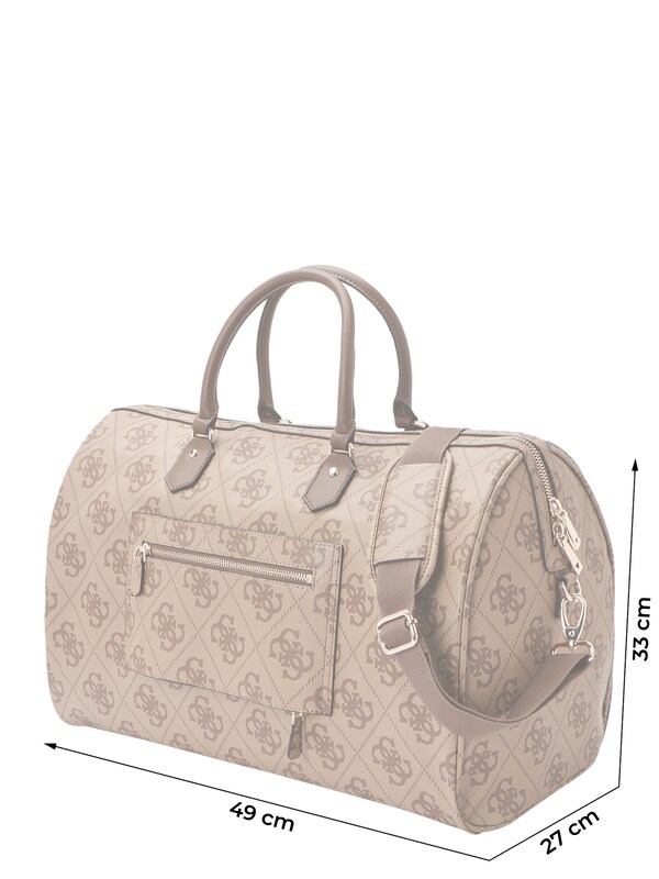 GUESS Borsa Da Viaggio 'BERTA' In Bianco Lana