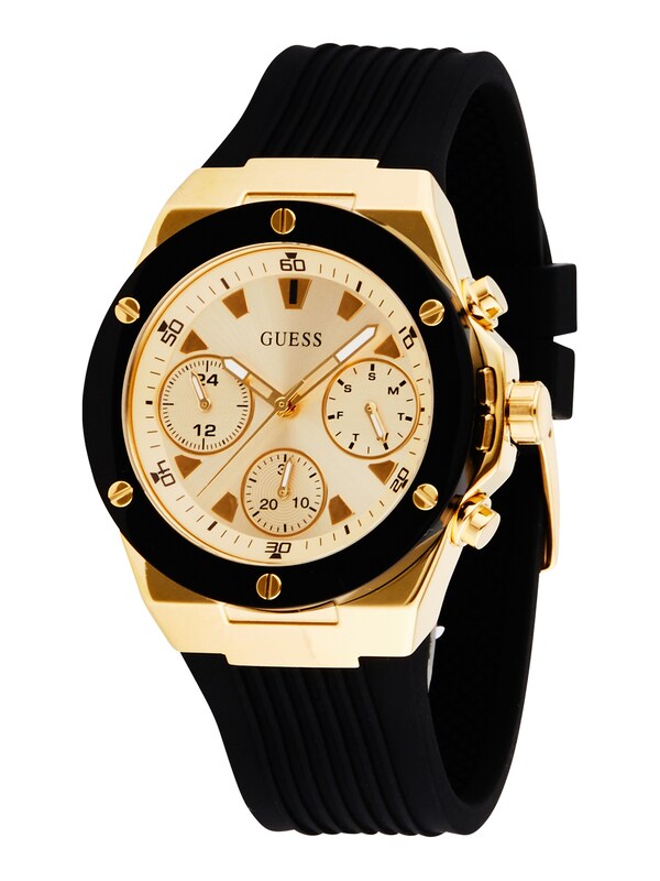 GUESS Orologio analogico 'Melody' in Oro Nero
