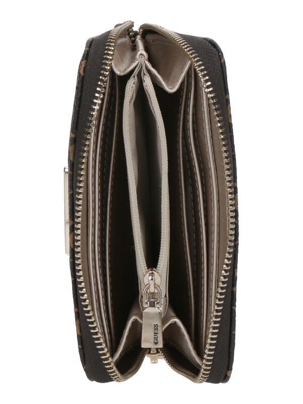 GUESS Portamonete 'LAUREL' In Marrone Marrone Scuro