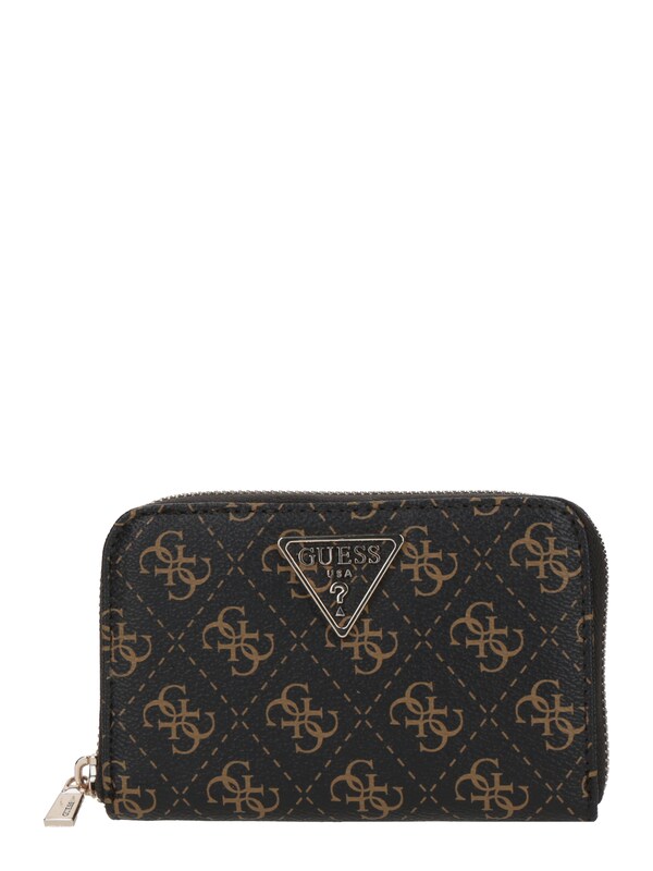 GUESS Portamonete 'LAUREL' in Marrone Marrone Scuro