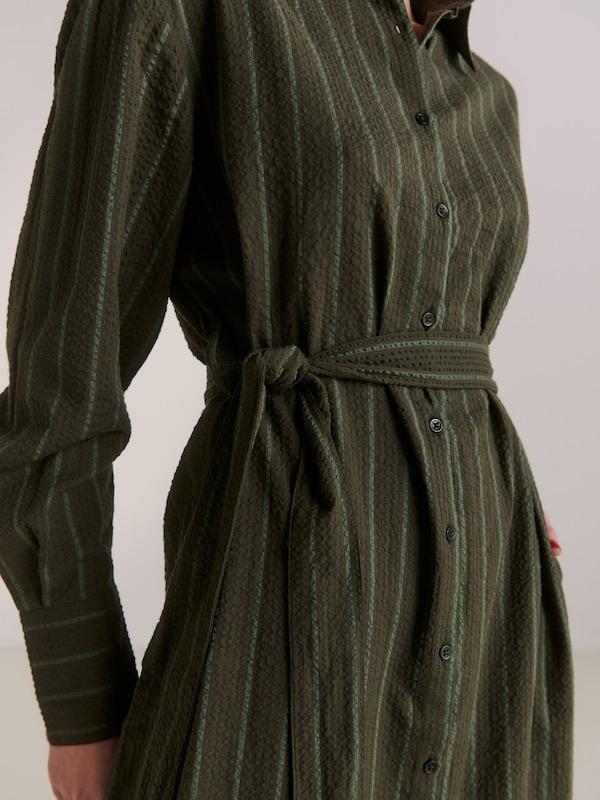 Guido Maria Kretschmer Women Abito Camicia 'Jeanette' In Verde Verde Scuro