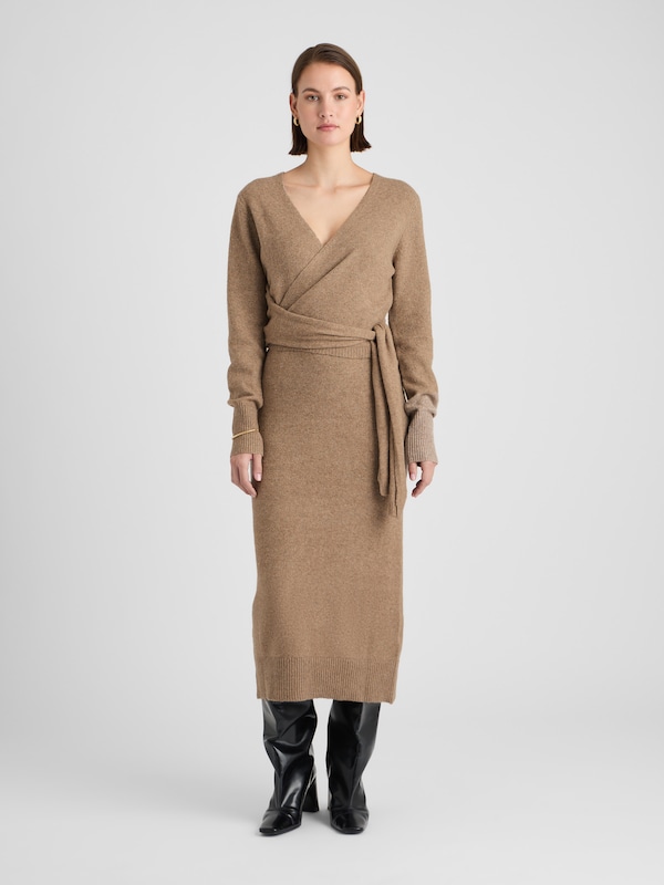 Guido Maria Kretschmer Women Abito In Maglia 'Deborah' In Camello