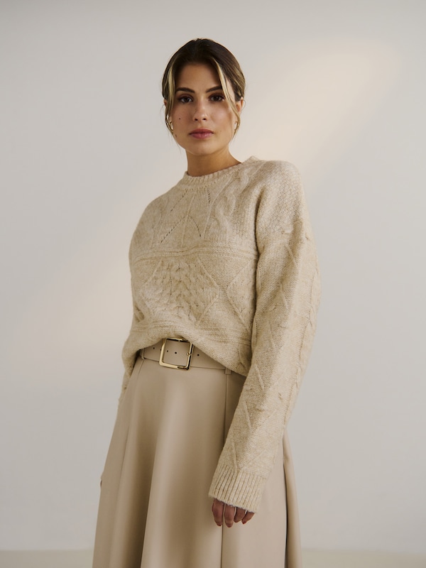 Guido Maria Kretschmer Women Pullover 'Cay' In Beige