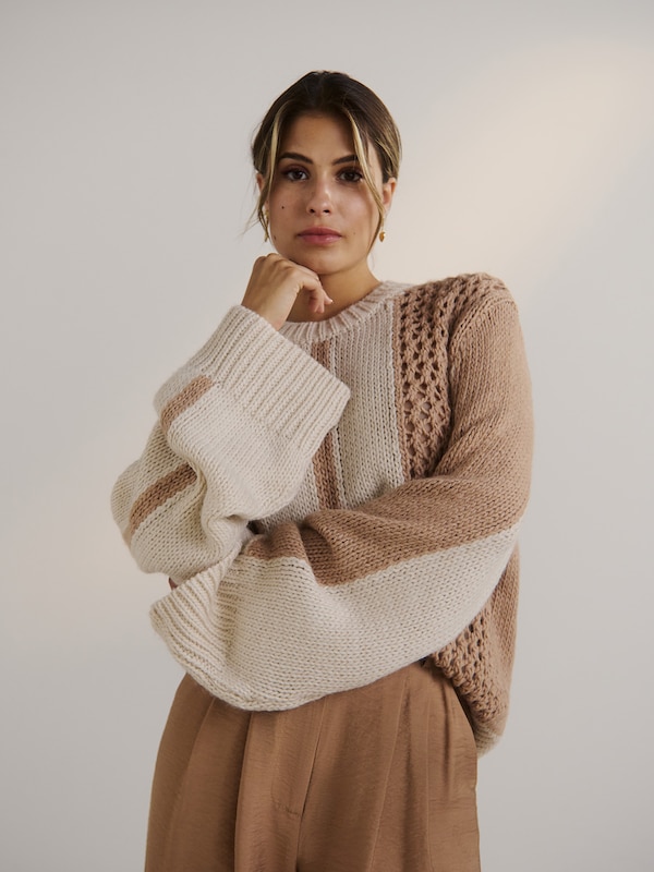 Guido Maria Kretschmer Women Pullover 'Eleonora' In Crema Beige Scuro