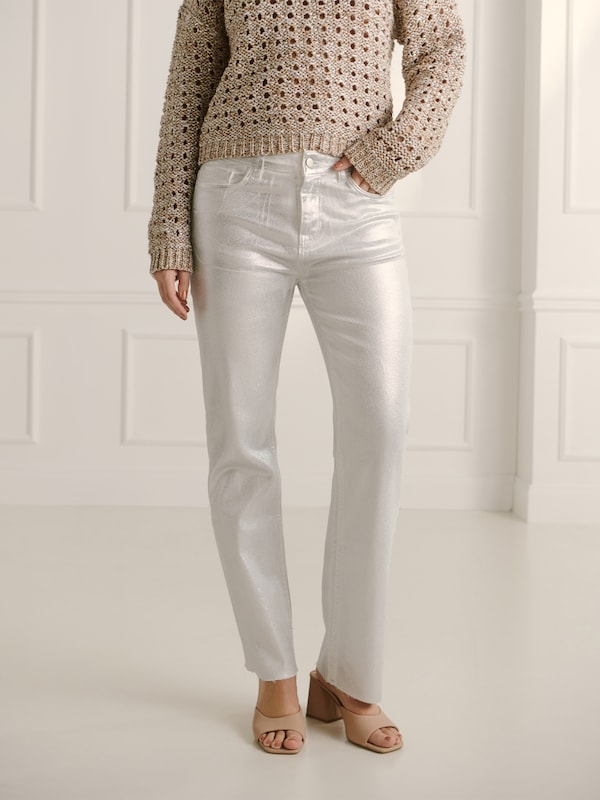 Guido Maria Kretschmer Women Regular Jeans 'Lucky' In Argento