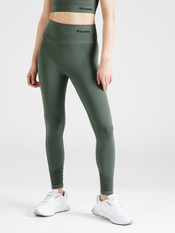 Hummel Skinny Pantaloni Sportivi 'Tif' In Verde Scuro