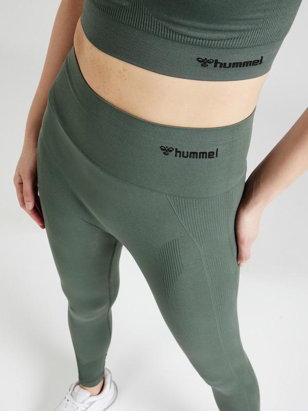 Hummel Skinny Pantaloni Sportivi 'Tif' In Verde Scuro
