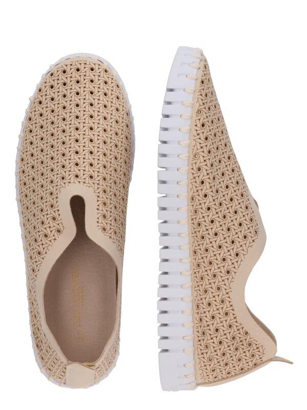 ILSE JACOBSEN Scarpa Slip-on In Bianco Lana