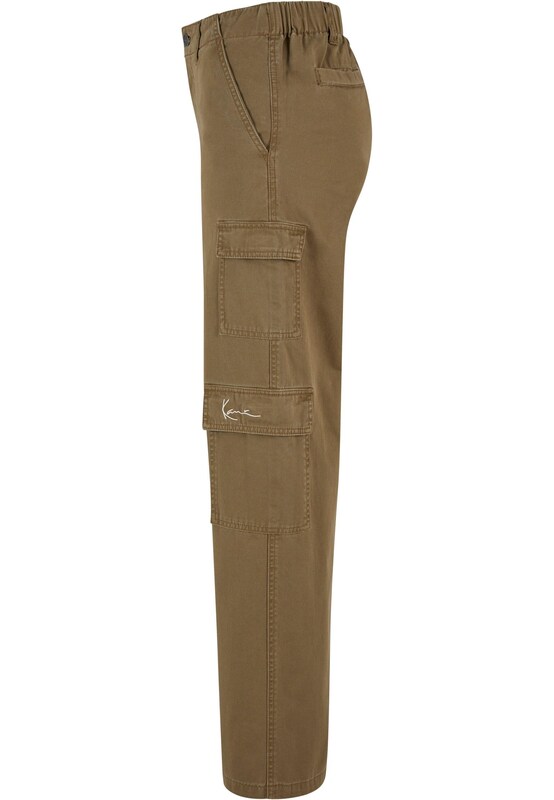 Karl Kani Wide Leg Pantaloni Cargo In Oliva