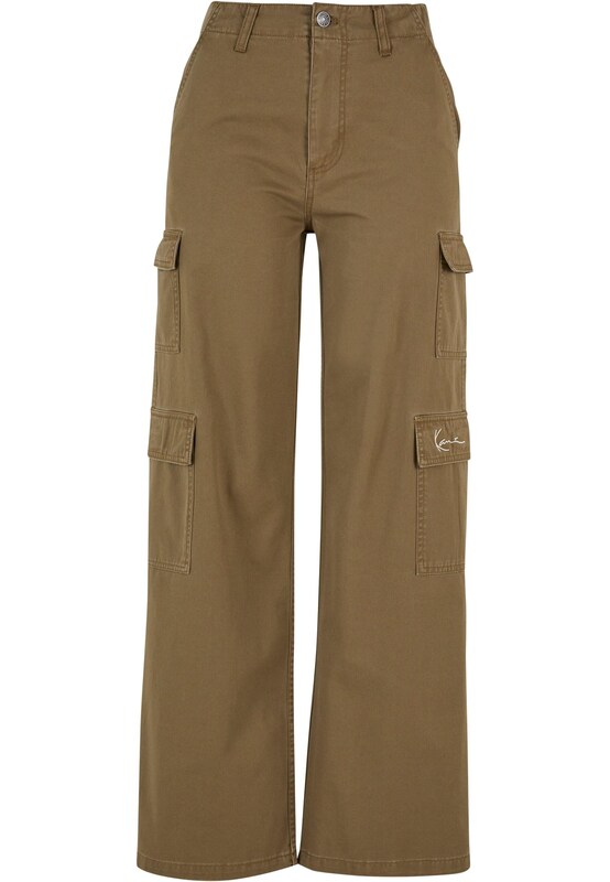 Karl Kani Wide leg Pantaloni cargo in Oliva