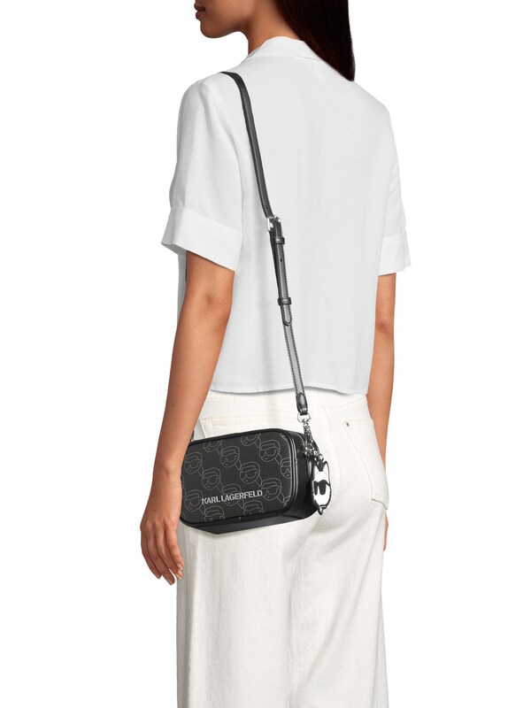 Karl Lagerfeld Borsa A Tracolla 'IKON' In Nero
