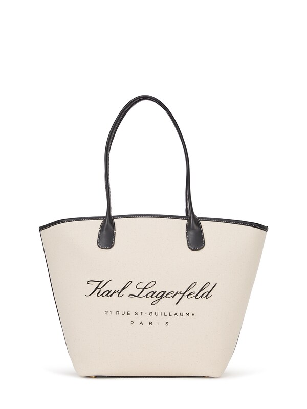 Karl Lagerfeld Borsa da spiaggia 'Hotel' in Beige Chiaro