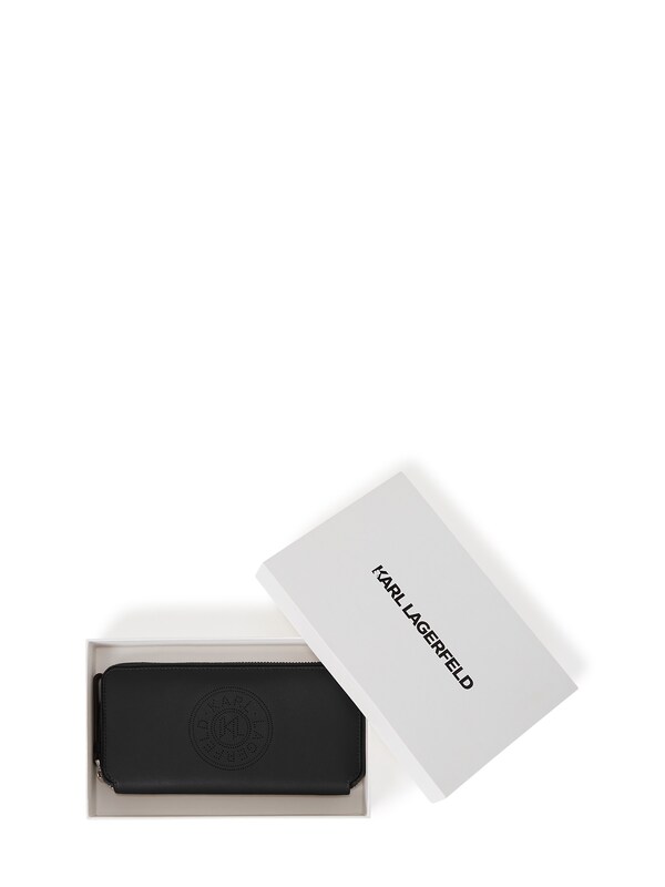 Karl Lagerfeld Portamonete 'Continental' In Nero