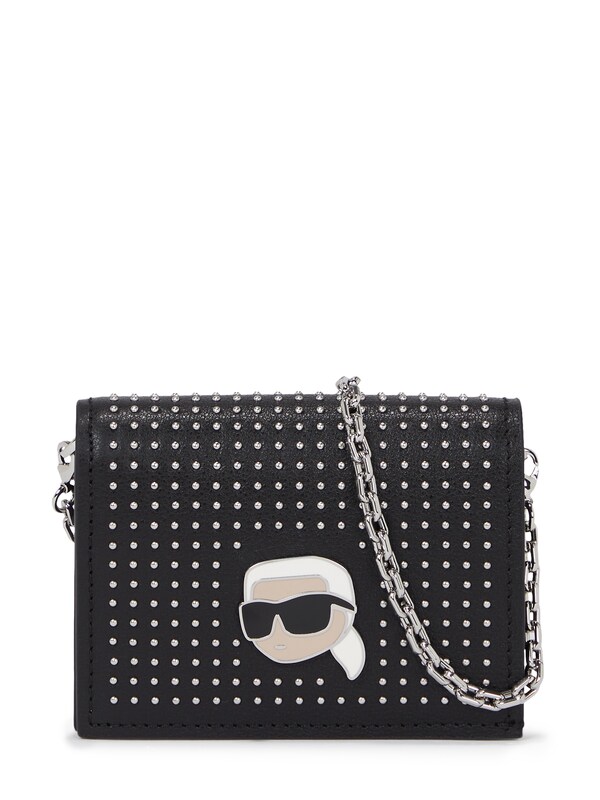 Karl Lagerfeld Portamonete 'Ikonik 2.0' in Nero