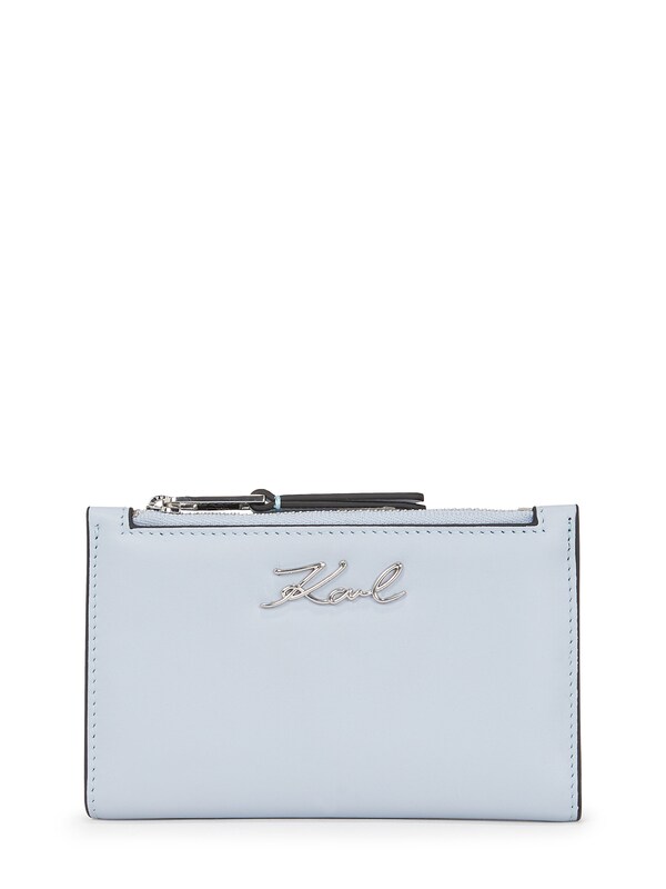 Karl Lagerfeld Portamonete 'SIGNATURE SLIM BI-FOLD' in Blu