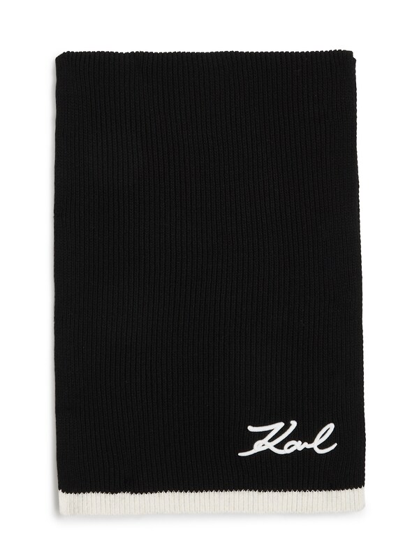 Karl Lagerfeld Sciarpa 'Signature' In Nero