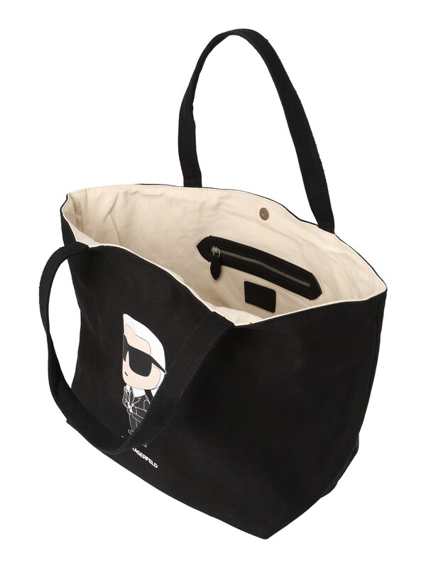 Karl Lagerfeld Shopper 'Ikonic 2.0.' In Nero