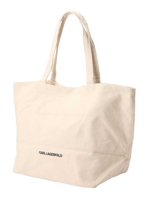 Karl Lagerfeld Shopper In Bianco Bianco Lana