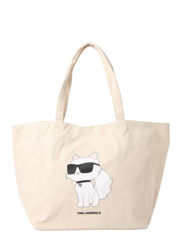 Karl Lagerfeld Shopper in Bianco Bianco Lana