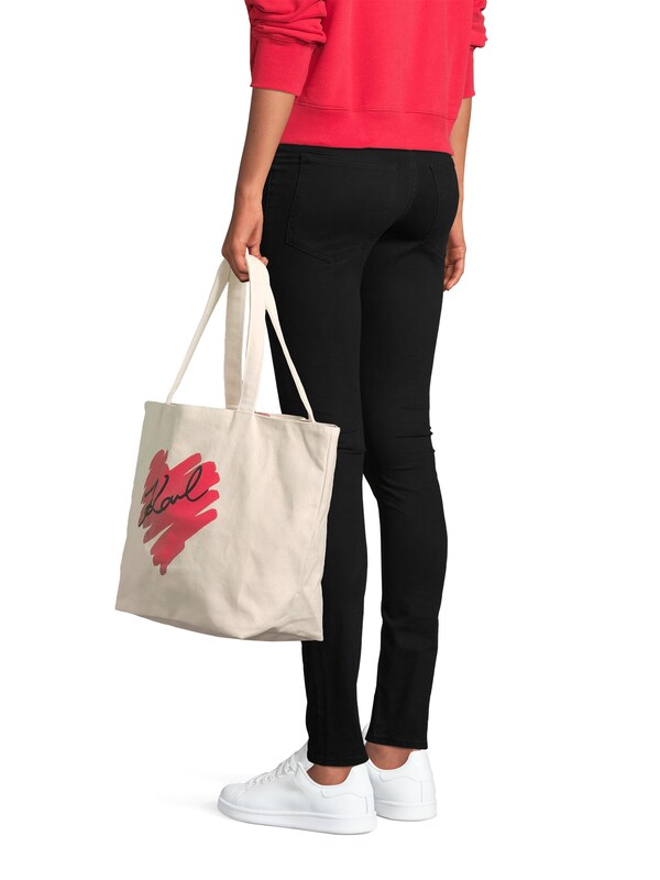 Karl Lagerfeld Shopper In Bianco Naturale