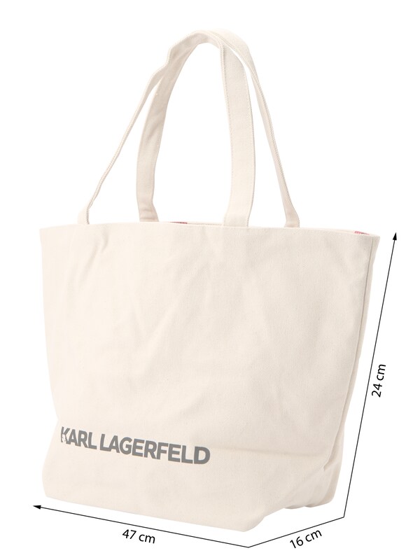 Karl Lagerfeld Shopper In Bianco Naturale