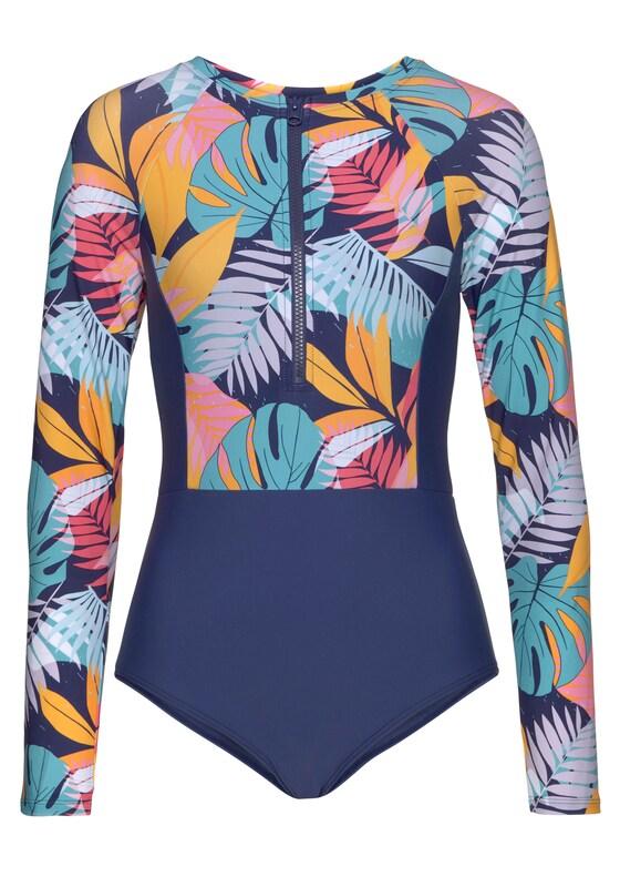 LASCANA ACTIVE Costume intero sportivo in Navy Blu Ciano