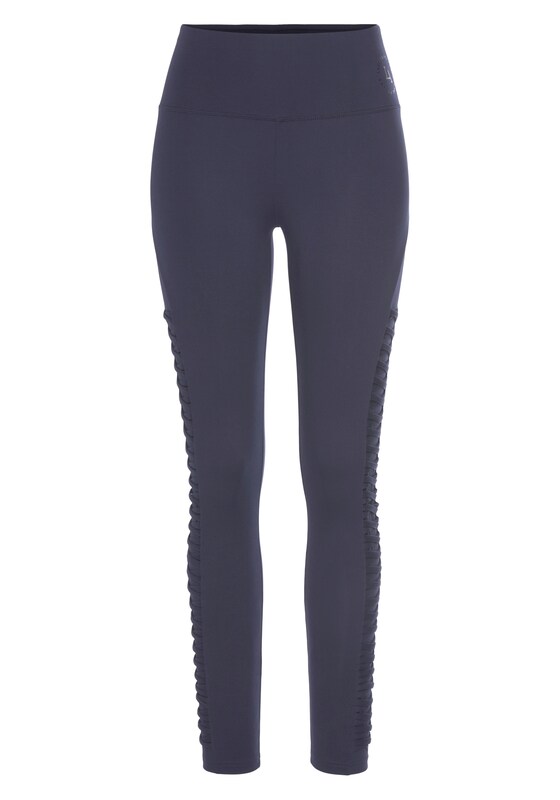 LASCANA ACTIVE Skinny Pantaloni sportivi in Blu Fumo