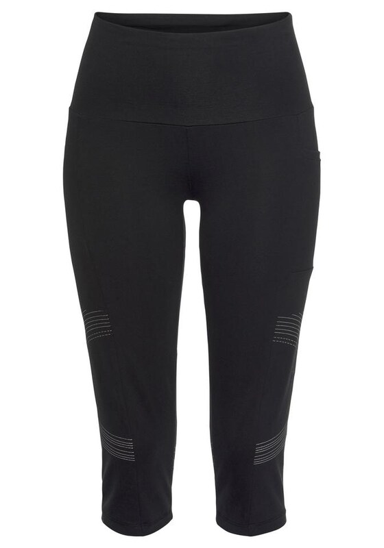 LASCANA ACTIVE Skinny Pantaloni sportivi in Nero