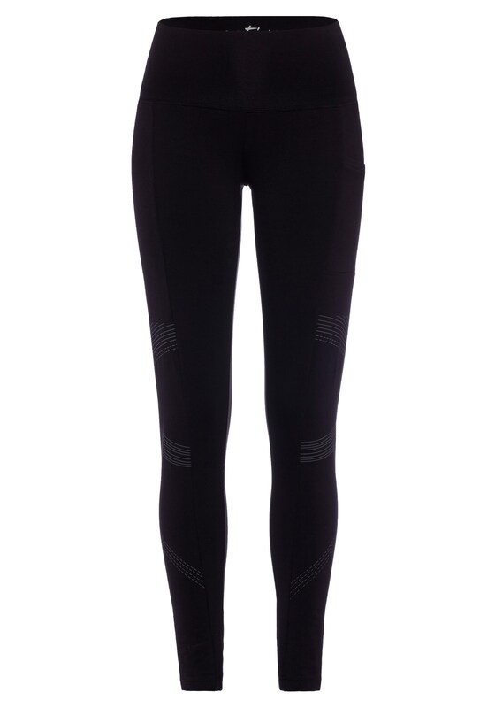 LASCANA ACTIVE Skinny Pantaloni sportivi in Nero