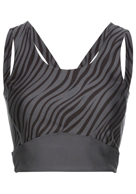 LASCANA ACTIVE Top sportivo in Antracite Grigio Basalto