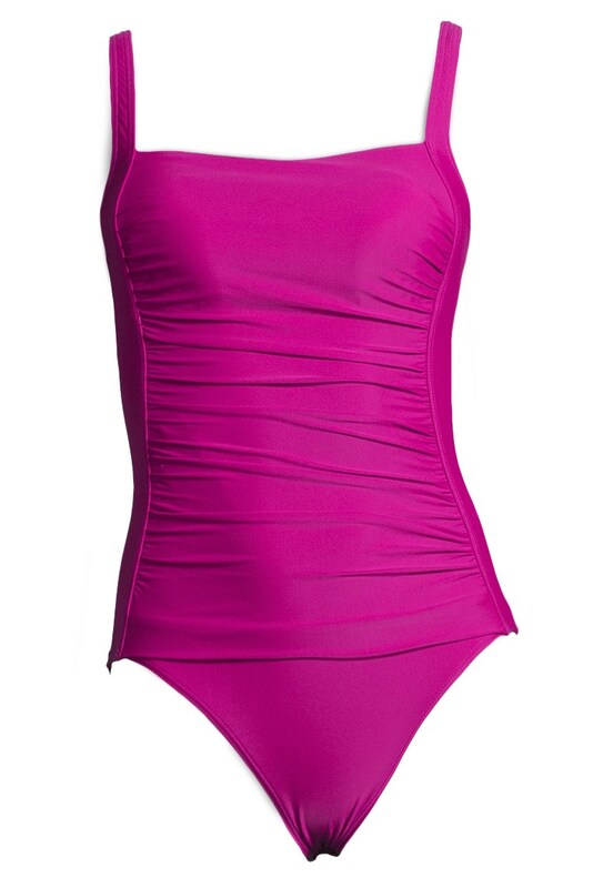 LASCANA Bustino Costume intero modellante 'Annelie SBI' in Fucsia