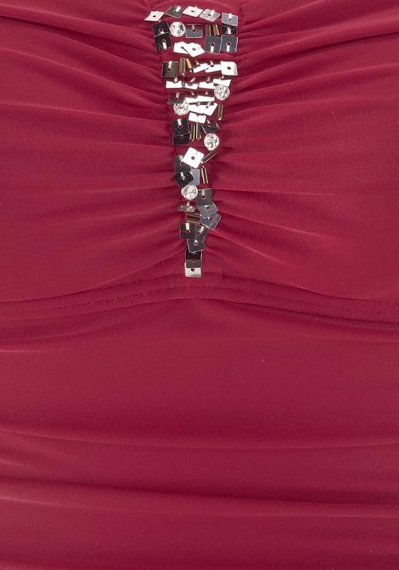 LASCANA Bustino Costume Intero Modellante In Rosso