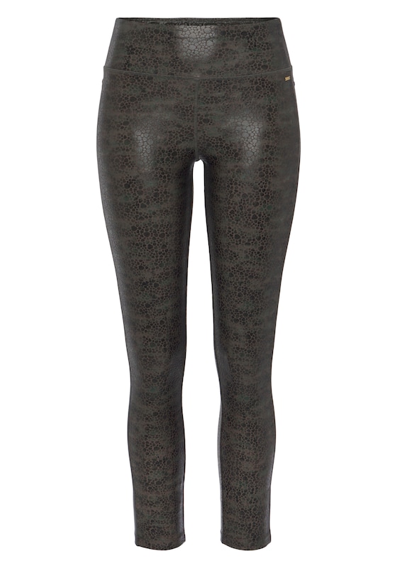LASCANA Skinny Leggings in Verde Scuro