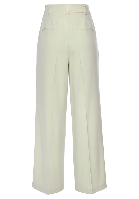 LASCANA Wide Leg Pantaloni Con Piega Frontale In Verde Pastello