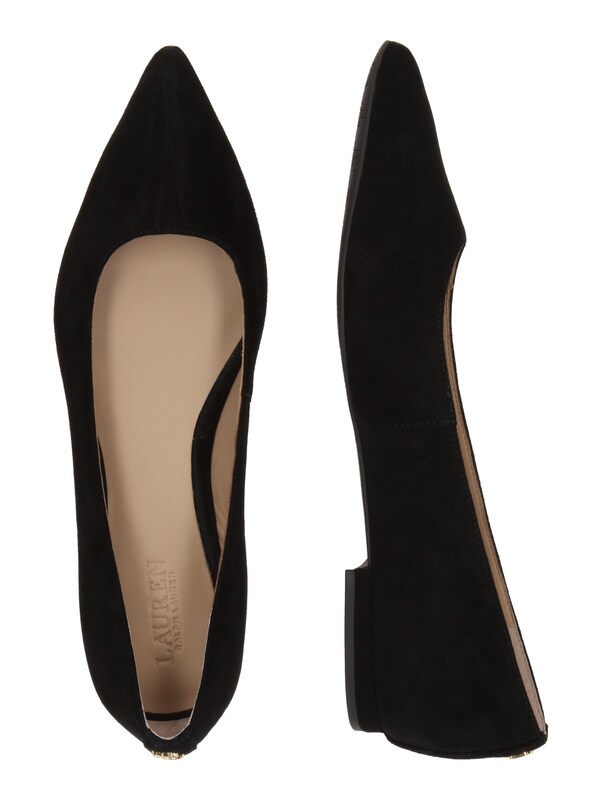 Lauren Ralph Lauren Ballerina 'LONDYN-FLATS-BALLET' In Nero
