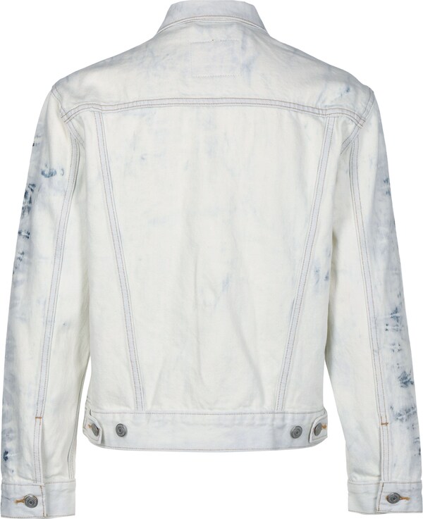 LEVI'S ® Giacca Di Mezza Stagione 'Ex-Boyfriend Trucker Jacket' In Bianco Denim