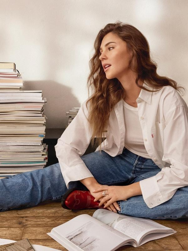 LEVI'S ® Loosefit Jeans '501® 90's' In Blu Denim