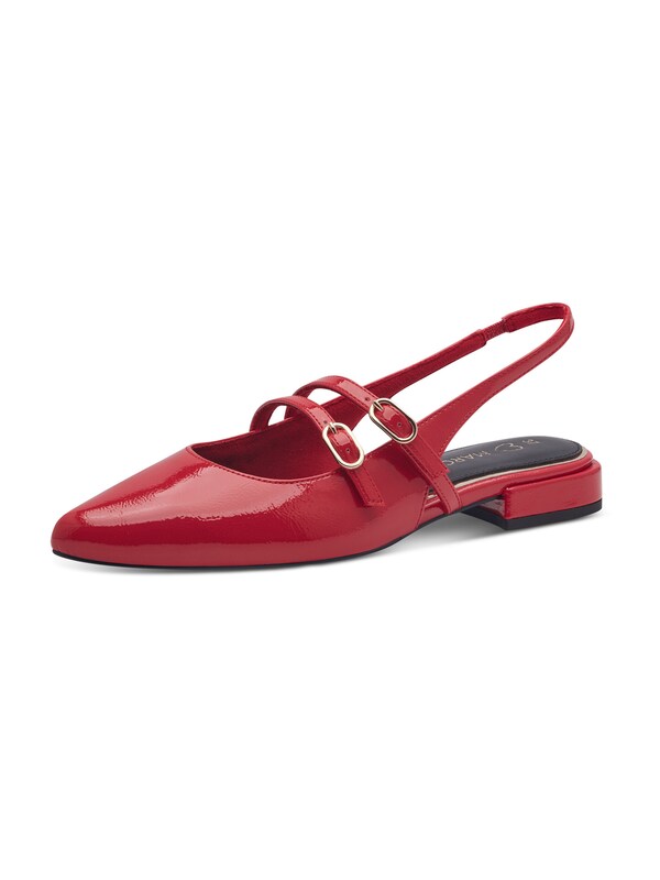 MARCO TOZZI Ballerina con cinturino in Rosso