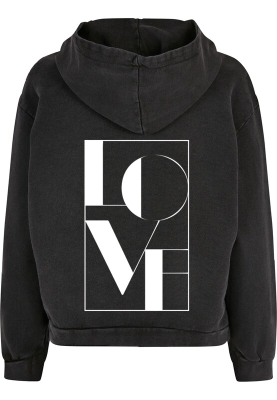 Merchcode Felpa 'Love' In Nero Sfumato