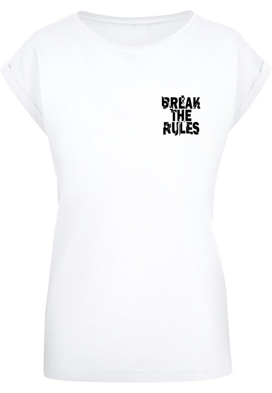 Merchcode Maglietta 'Break The Rules 2' in Bianco
