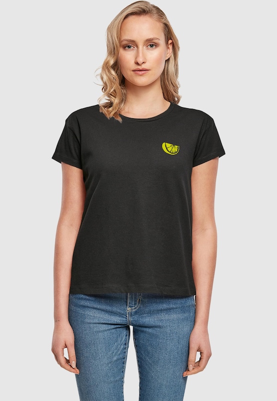 Merchcode Maglietta 'Lemon' In Nero