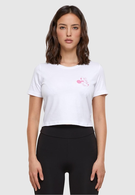 Merchcode Maglietta 'Minnie Mouse Wink' In Bianco