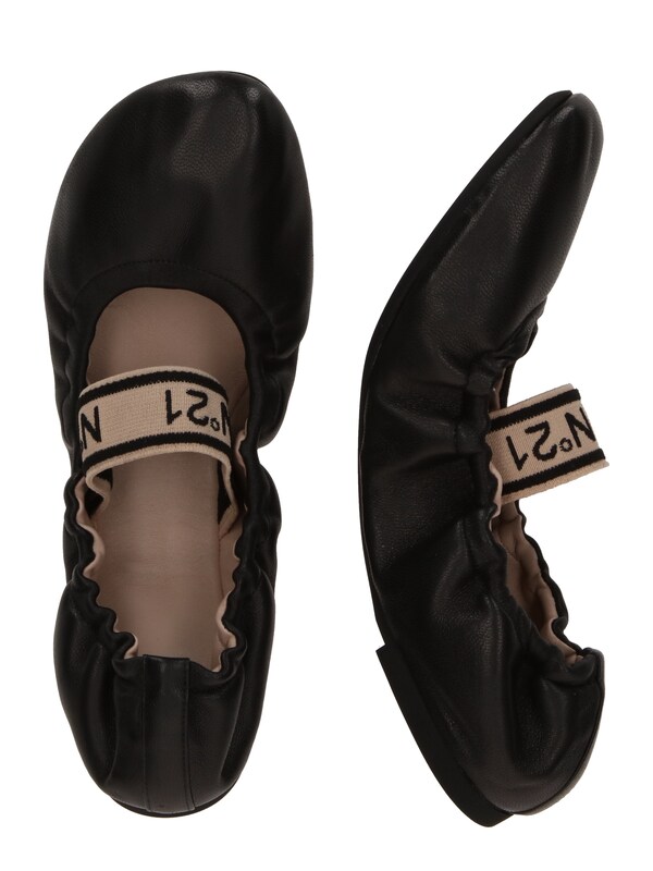 N°21 Ballerina Con Cinturino In Nero