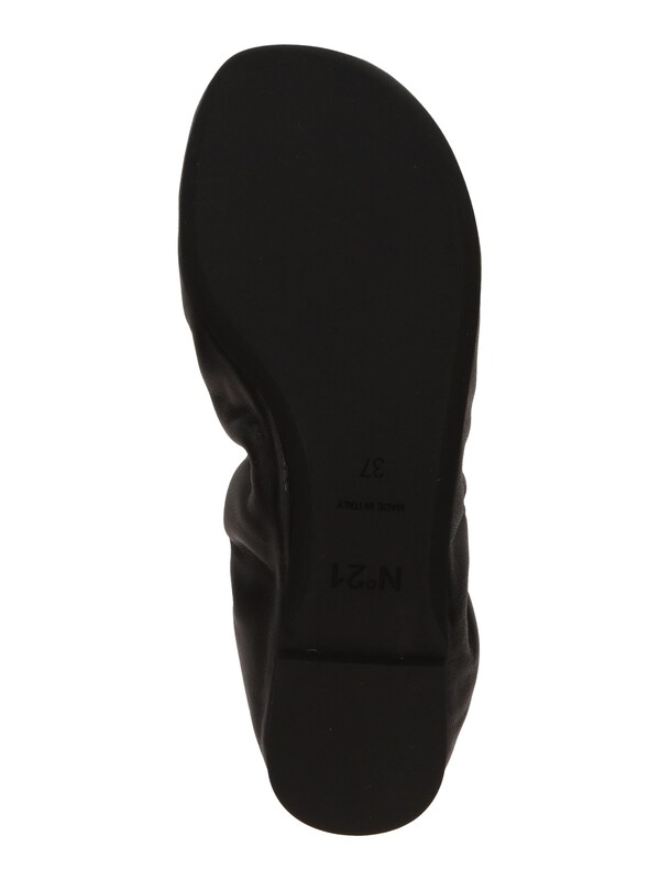 N°21 Ballerina Con Cinturino In Nero