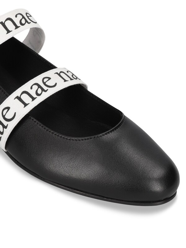 Nae Vegan Shoes Ballerina Con Cinturino 'Aure' In Nero